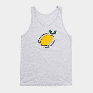 You eat lemons I read lemons for fanfiction lovers Tank Top